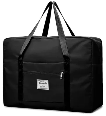 Produktbild von Reisetasche Sporttasche Handgepäck - Faltbar - Schwarz - 40 Liter - 55 x 40 x 20 cm