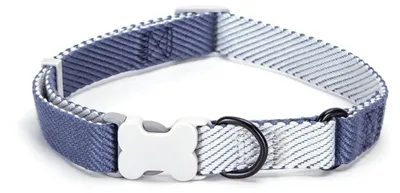Produktbild von Verstellbares, robustes Hundehalsband mit Sicherheitsverschluss und reflektierender Schnalle