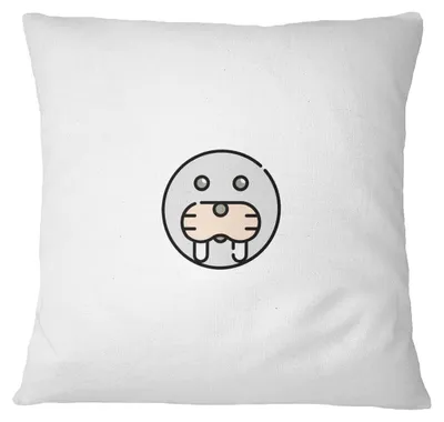 Dekokissenbezug 45x45 cm, Polyester, Weiß, mit Reißverschluss