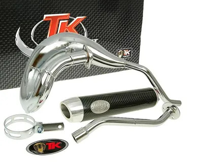 Produktbild von Auspuff TurboKit Bufanda RQ Chrom mit Zulassung für Derbi Senda DRD 2006-