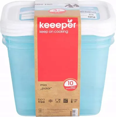 Obrázek produktu pro keeeper 3005268028600 keeeper Mia "Magic Ice" sada nádob do mrazničky, 3x 1,25 l