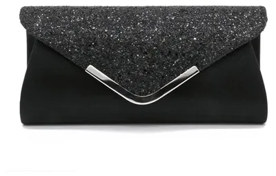 Produktbild von CORIOS Damen Clutch Tasche Envelope Abendtasche Pailletten Henkeltasche Glitzer