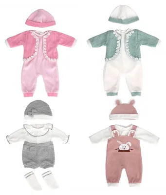 Image de Lot de 4 tenues pour poupées - 18 pouces - Idéal pour un cadeau d'anniversaire pour une fille