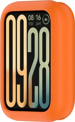 Image de Étui de protection en silicone pour Xiaomi Smart Band 9 Pro, couleur orange