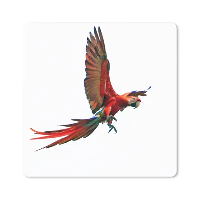 Produktbild von MuchoWow® Mauspad Mousepad Ara - Vogel - Porträt 30x30 cm - Mousepads - Maus Mat - Pad - Mausunterlage - Gaming