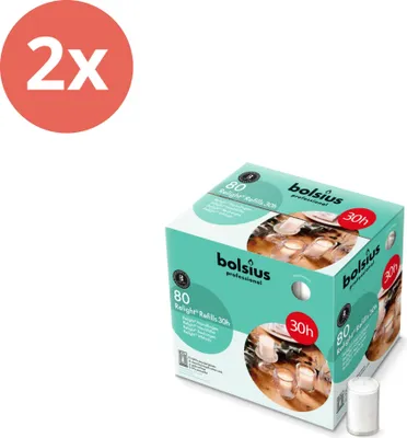Immagine prodotto di Bolsius - Horeca Relight - Ricarica - 64/52 - 80 pezzi per confezione - Trasparente - Confezione - 160 pezzi - 2 confezioni