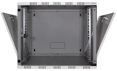 Immagine prodotto di LogiLink W06B54G - Scaffale a muro - 6U - 50 kg - 15 kg - Grigio