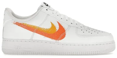 Produktbild von Nike Air Force 1 Low '07 Spray Paint Swoosh White Safety Orange - EU 44.5