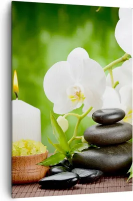 Produktbild von Bild auf Leinwand - Leinwandbild - Einteilig - Blume aromatherapie spa - 70x100cm - Wand Bild - Wanddeko - Wandbilder - Leinwanddruck - Wanddekoration - Leinwand bilder - Wandbild - PA70x100-2718