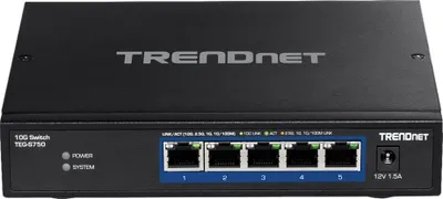 Produktbild von TRENDnet TEG-S750 5-Port 10G Switch, schwarz