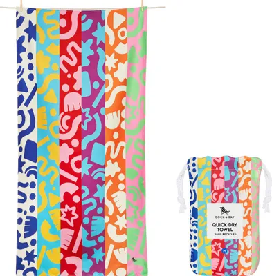 Produktbild von Dock & Bay Kids Beach Towel M Power of Positivity 130x70cm