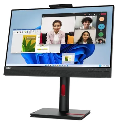 Produktbild von Lenovo ThinkCentre TIO-24 Gen5 Monitor, 60,5 cm (23.8"), 1920 x 1080 Pixel, Full HD, LED, 6 ms, Schwarz