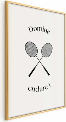 Produktbild von Posterpapier Poster - Summer Games - Badminton Rackets on a White Background 60x90 cm Abstrakt i-C-10079-ao-a