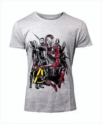 Produktbild von Avengers Inf. War T-Shirt Charaktere Größe XL