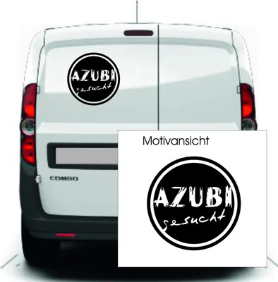 Produktbild von Azubi gesucht, KFZ-Aufkleber,  Mitarbeitersuche