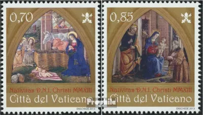 Produktbild von Briefmarken Vatikanstadt 2013 Mi 1792-1793 (kompl.Ausg.) postfrisch Weihnachten