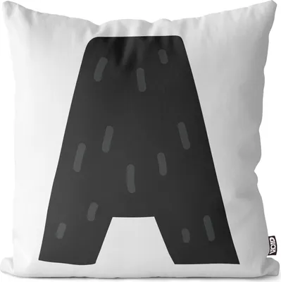 Produktbild von VOID A Alphabet Buchstabe Namen Kissenbezug Kissenhülle Sofakissen Kissen Deko Outdoor-Kissen Dekokissen