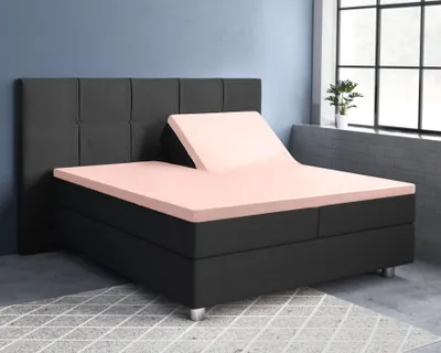 Productafbeelding van Primaviera Deluxe Splittopper Satijn Hoeslaken Roze 180 x 220 cm