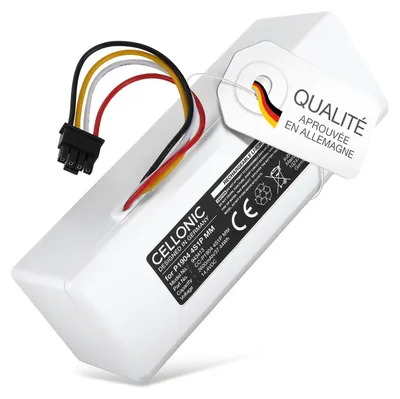 Image de CELLONIC 1x Batterie pour Aspirateur Compatible avec Roborock 1C, Compatible avec Dreame STYTJ01ZHM, Compatible avec Roborock STYTJ01ZHM, Compatible avec Xiaomi STYTJ01ZHM - (2550mAh, 14.4V)