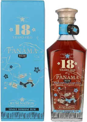 Produktbild von Rum Nation Panama 18 Years Old Decanter in Geschenkbox 40,00 %  0,70 lt.