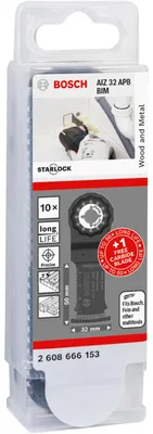 Immagine prodotto di Bosch AIZ 32 APB + 1 EXPERT MultiMax AIZ 32 APIT Set di 11 lame per utensili multifunzione ( 2608666153 )