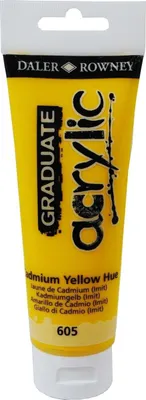 Obrázok produktu pre Daler Rowney Graduate Akrylová farba Cadmium Yellow Hue 120 ml 1 ks