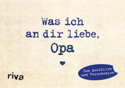 Produktbild von Was ich an dir liebe, Opa - Miniversion