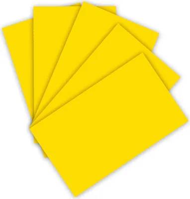 Produktbild von folia Tonpapier DIN A3 130 g/qm bananengelb 50 Blatt
