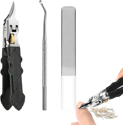 Productafbeelding van Gebogen nagelknippers van roestvrij staal met antispatfunctie