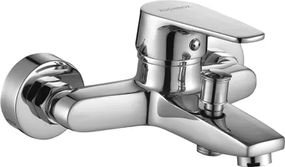 Produktbild von BADLAND Badewannenarmatur Wasserhahn LUGA Wannenarmatur für Badezimmer in Chrom