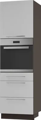 Produktbild von Backofenschrank Kvantum Q-D14/RU/3A Vollauszug 60cm Korpus- & Frontfarbe wählbar,weiß matt,lava