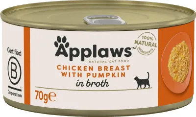 Image de Boîte Applaws pour chat Poulet et potiron 70g