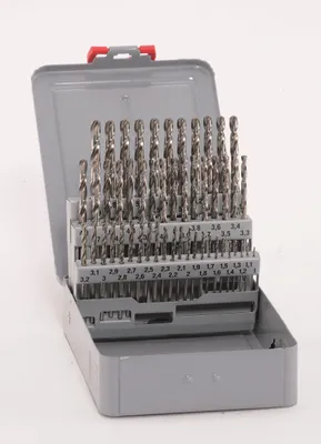 Produktbild von Alpen Bohrer HSS Cobalt Spiralbohrer Set KM 50 tlg Bohrer 1°5,9 mm