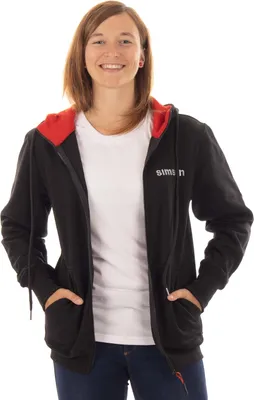 Produktbild von Zipp-Jacke "SIMSON" - Schwarz/Rot, Größe: S