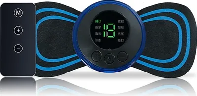 Produktbild von Mini EMS Elektrisches Massagegerät für Nacken Rücken Schulter, Tragbares Nackenmassagegerät für Haus Büro Auto