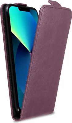 Image de Cadorabo Housse pour Apple iPhone 13 PRO Housse de protection en violet Flip Handyhülle Case Cover Etui simili-cuir