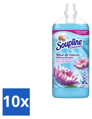 Produktbild von 10 x Soupline Wasweichspüler – Frische-Nebel – 1,35 l - Vorteilspackung - 10 Stücke