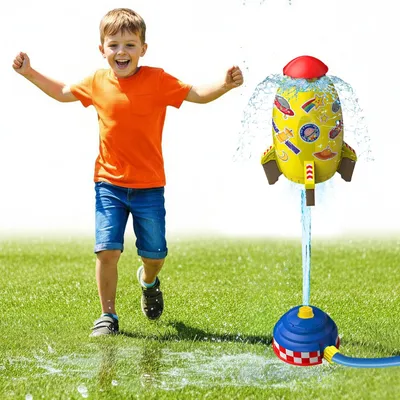 Imagen del producto de Rociador infantil, chorro de agua colorido y divertido, para jardín, 1 unidad
