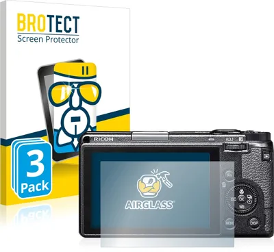 Produktbild von 3x BROTECT Schutzglas für Ricoh GR IIIx / IIIx HDF Schutzfolie Panzer Folie Glas Display Schutz klar