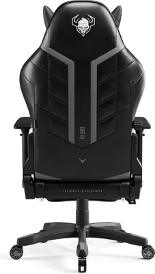 Immagine prodotto di Diablo X- Ray Gaming Armchair Poltrona da ufficio 4D Braccioli Design ergonomico Similcuoio Perforazione Funzione dondolo Dimensioni normali Nero-Grigio