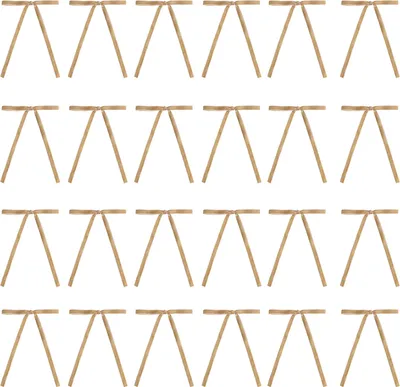 Produktbild von Weihnachtsschleifen aus Samt, rustikale Schleifen aus Samtband, Weihnachtskranz, Geschenkschleifen, Nachbildungation für Hochzeit, WeihnachtsbaumNachbildungation, Hellkaffee, 24 Stück