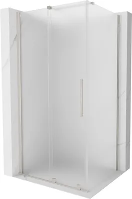 Obrázok produktu pre Mexen Velar posuvná sprchová kabína 100 x 120 cm, mráz, brúsený nikel - 871-100-120-31-97