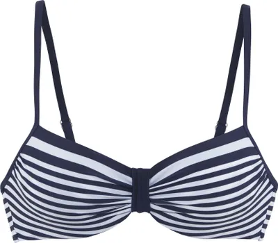 Produktbild von LASCANA Bügel-Bikini-Top Myst marine-weiß Größe 40 Cup B