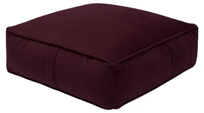 Image de Grand pouf en velours pour la maison et le salon