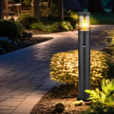 Produktbild von RGB LED Stehleuchte, Sensor, schwarz, App Steuerung, H 80 cm