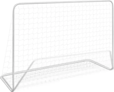 Produktbild von "2026 Promotion" Fußballtor mit Netz 182×61×122 cm Stahl Weiß - Sonstiges Fußballzubehör CC32529