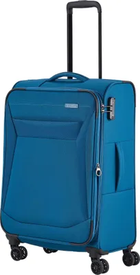Produktbild von Travelite Textilní cestovní kufr Chios Petrol EXP M 60/66 l