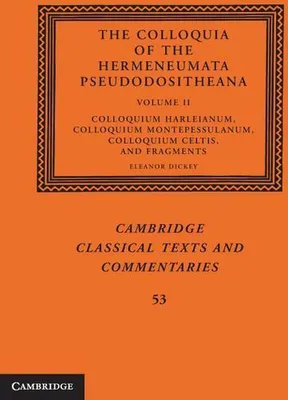 Produktbild von The Colloquia of the Hermeneumata Pseudodositheana