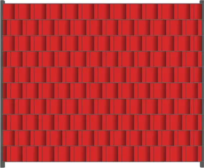 Produktbild von Wallario Zaunsichtschutz mit Motiv Rot für Ein- und Doppelstabmatten Zäune in der Größe 250 x 200 cm