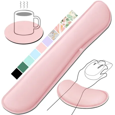 Obrázok produktu pre Gimars – Podložka pod klávesnicu a myš, ergonomická podložka s gélovým vankúšikom